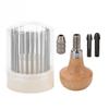 Beading Tool Jewelry Milgrain Tool Set Milgraining Wheels Wooden Handle Vise Stone Setting Milgrain Edges for Jewelry