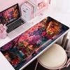 Japanese Cherry Blossom Nightscape Large Gaming Mouse Pad Non Slip Rubber Base Extended Desk Mat For Pc Laptop Gaming Setup