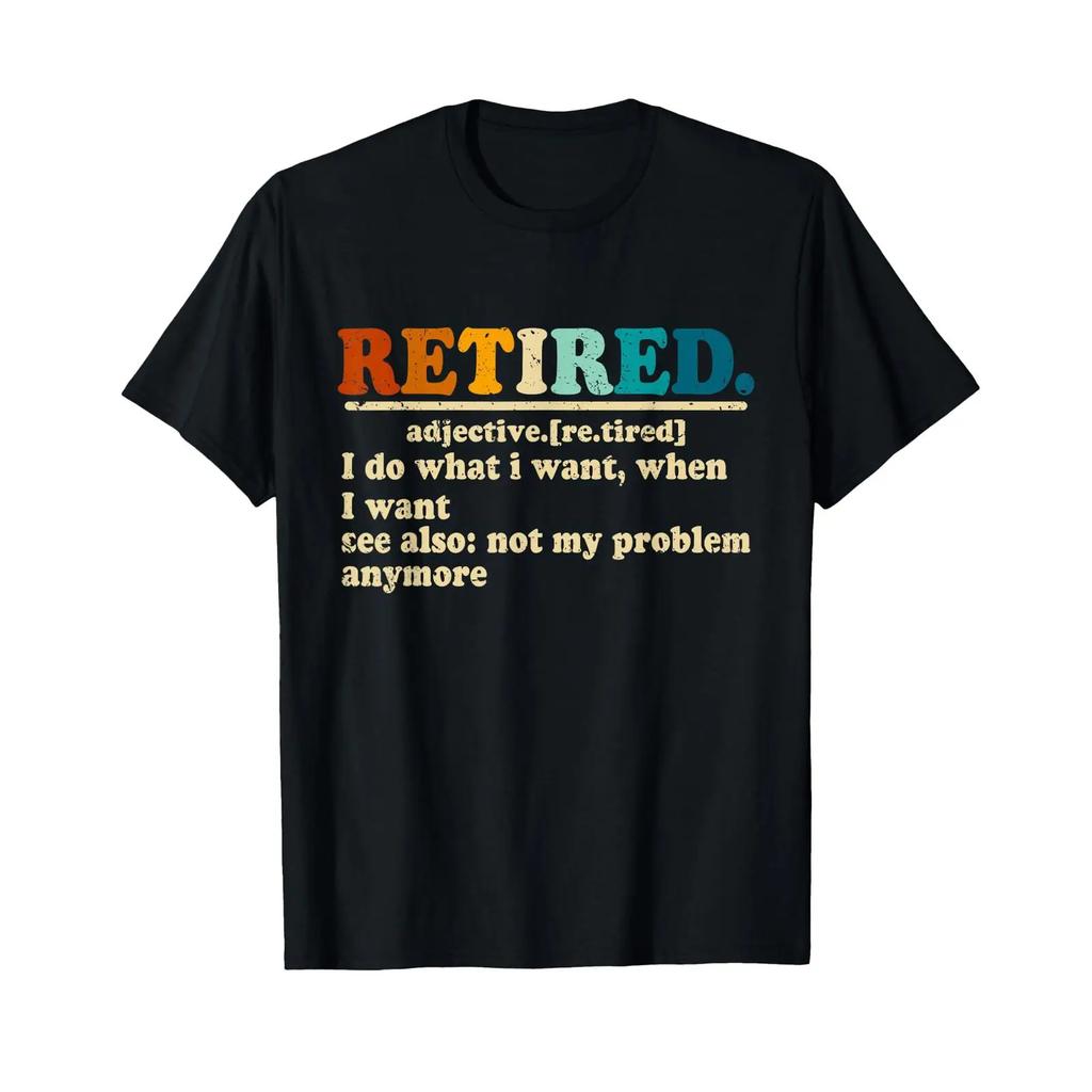 Funny Retired Definition Vintage Hilarious Retireunisext Saying T Shirt Vintage Stretched Unisex Graphic Stylish Versatile