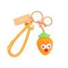 Chaveiro de Vegetal Fofo de Desenho Animado com Olhos Grandes - Pingente para Mochila e Presente Divertido para Casal