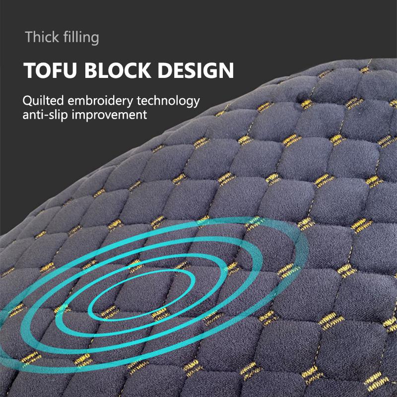 SEAMETAL Warm Plush Motorcycle Seat Cushion Cover Protector Winter Sponge Padded Seat Mat Electric Scooter Universal Wear-resisting Pad