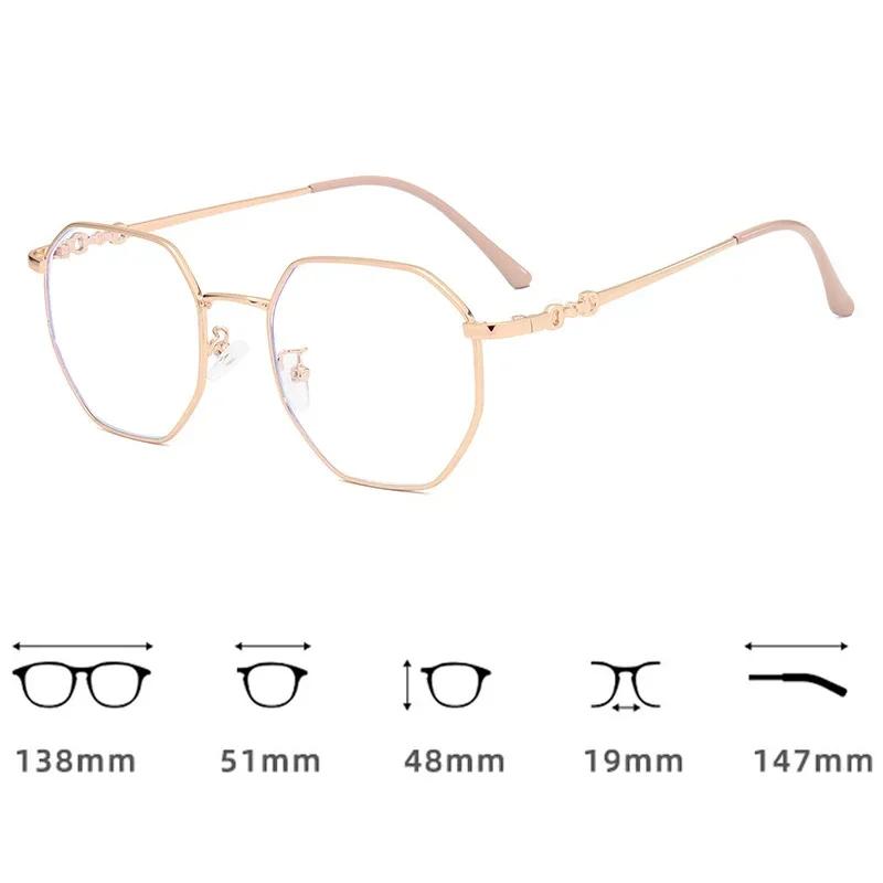 Oversized Ladies Myopia Glasses Anti Blue Light Blocking Men's Computer Minus Eyeglasses Diopter 0 To -4.0 Near Sight Eyewear