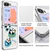Lovely Baby Panda Print Case For Samsung Galaxy Z FlIP 7 FE 6 5 Z Flip7 Flip6 Flip5 Luxury Plating PC+PU Leather Hybrid Folding Phone Cover