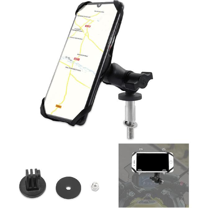

GUAIMI Motorcycle Phone Mount Action Cam Holder for Ninja650 2017-2020 Ninja1000 2011-2020 GTR1400 2006-2020 Ninja H2SX 2018-2020 Z1000SX 2011-2020