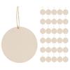 1 set Wooden Tag Plaque Unfinished Round Wood Slices Thick Smooth Diy Craft Supplies For Wall Decor Hanging Ornaments Blank