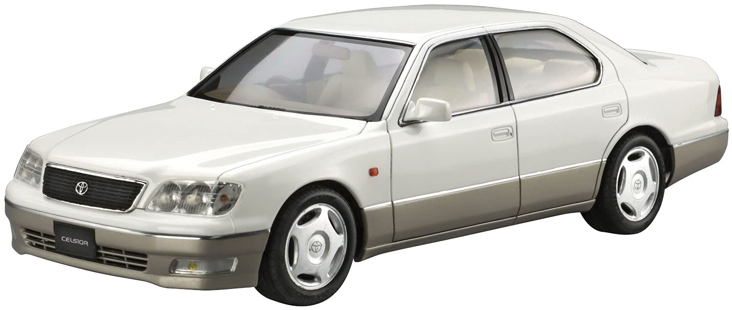 

Aoshima Bunka Kyozai Масштаб Серія Модельних Автомобілів 21 Toyota UCF21 Celsior Специфікація C 1998 Пластикова Модель 1/24 № білий