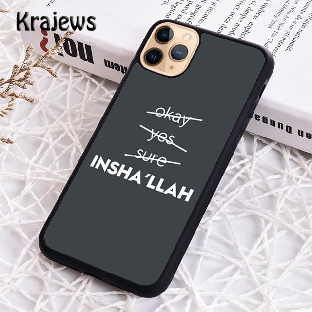 Krajews Islamic Muslim Soft Phone Case Cover For iPhone 17 Air 16 15 14 plus 11 12 13 pro max coque Shell Fundas