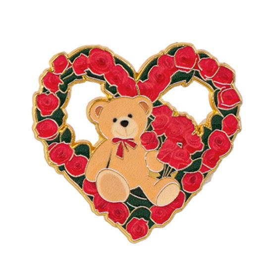Brooch Pin, Animal Flower Design Brooch Fastener, Buckle-Type Fixing Pins, Enamel Paint Stable Buckle Pins for Backpacks And Hoods