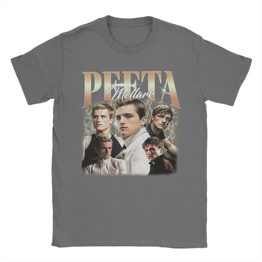 Peeta Mellark Limited Hunger Games TShirt for Men Fashion 100 Cotton Tees Round Neck Short Sleeve T Shirts Graphic Clothing
