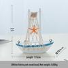 Solid Wood Sailboat Ornaments: Mediterranean Table Decorations & Creative Photography Props