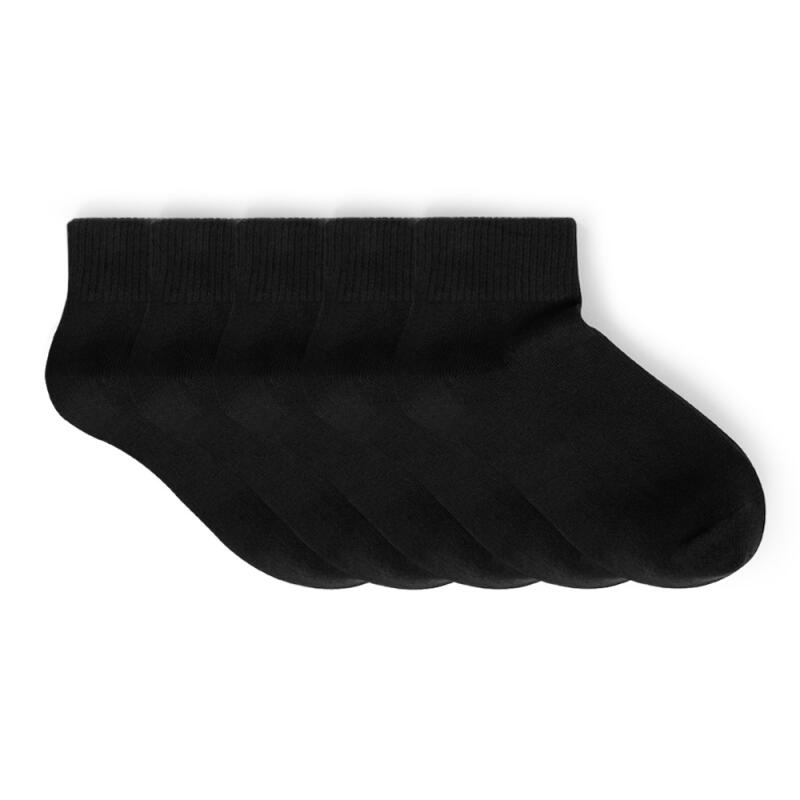Men s Basic Short Black 5-Piece Set Women s (220-250mm)
