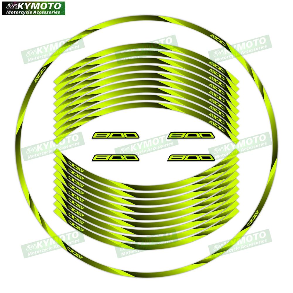For Z800 Z 800 motorcycle accessories 17 inch front and rear wheel stickers fairing modified reflective stickers decoration