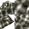 CalTop 2000LS Ombre Check Long Sleeve Flannel Made In the Size M Shirt, USA, Black/Charcoal,