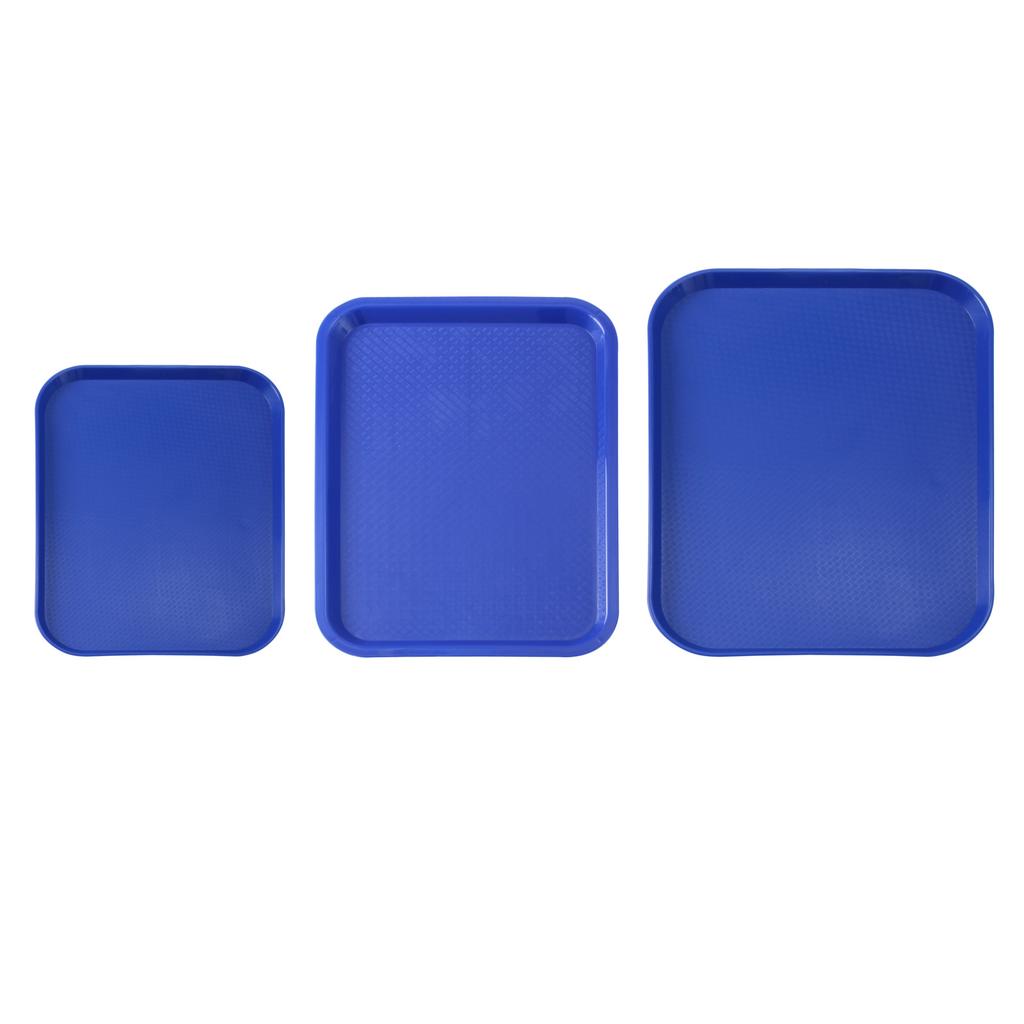 Small Fast Food Serving Tray Made of Polypropylene BLACK 878750