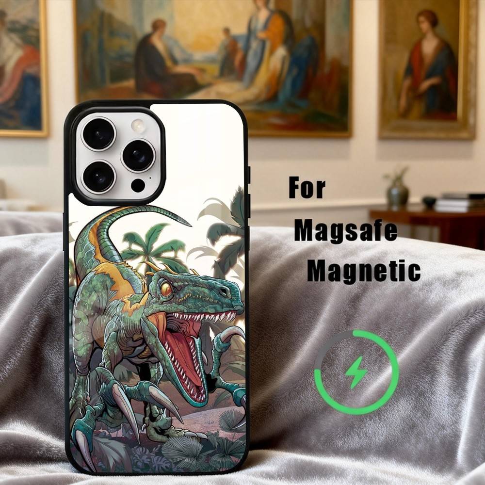 Cool D-Dinosaur Art  Phone Case For iPhone17,16,15,14,13,12,11 Plus,Pro Max Magnetic For Magsafe Wireless Charging
