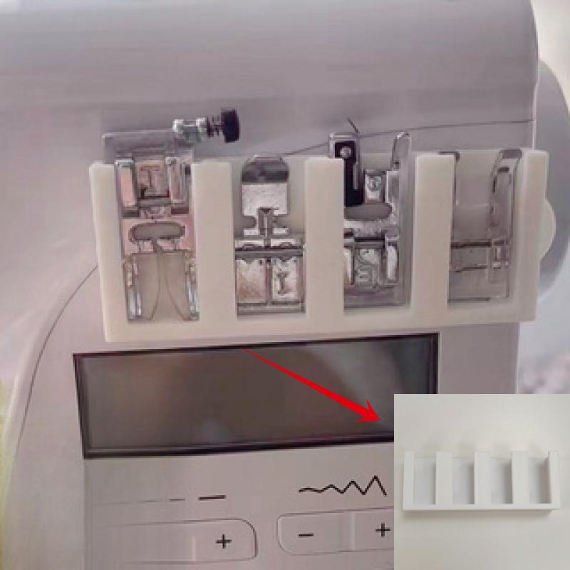 1PCS Sewing Machine Presser Foot Storage Rack, Fits 0.669in/17mm Feet, Universal for Home & Industrial Sewing Machines, Sewing C