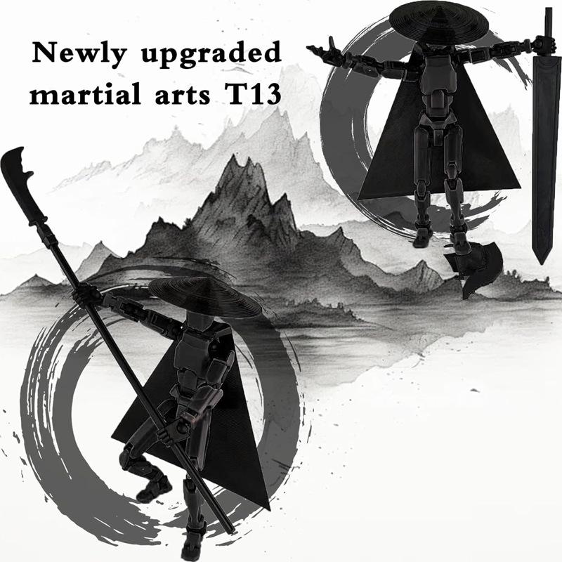 Articulated Figure Lucky Doll: Multi-jointed 3D-Printed Xia Ke Xing Series DIY Desktop Decoration