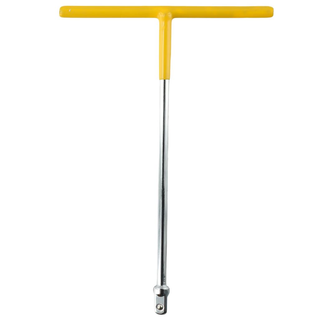 Klíč s T-rukojetí z vysoce uhlíkové oceli, stříbrný a žlutý