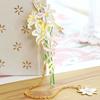 New Cherry Tulip Metal Bookmark Flower Brass Hollow Space Bookmarks Festival Gift Student Reading Pendant School Office Supplies
