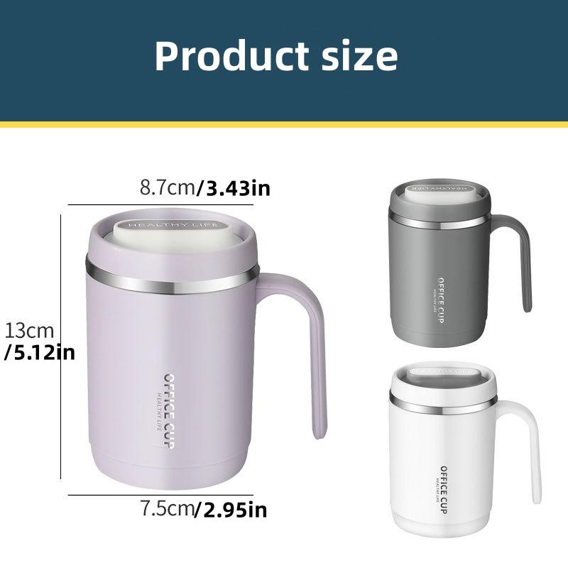 Double-layer Portable With Large Capacity Lid Milk Coffee Cup Creative Insulation Cold Preservation Cup Gift Valentine's Cup