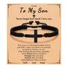 Weaving a Bracelet Bracelet, Cross-shaped Bracelet, Adjustable Bracelet, Men's and Women's Cross-shaped Weaving a Bracelet