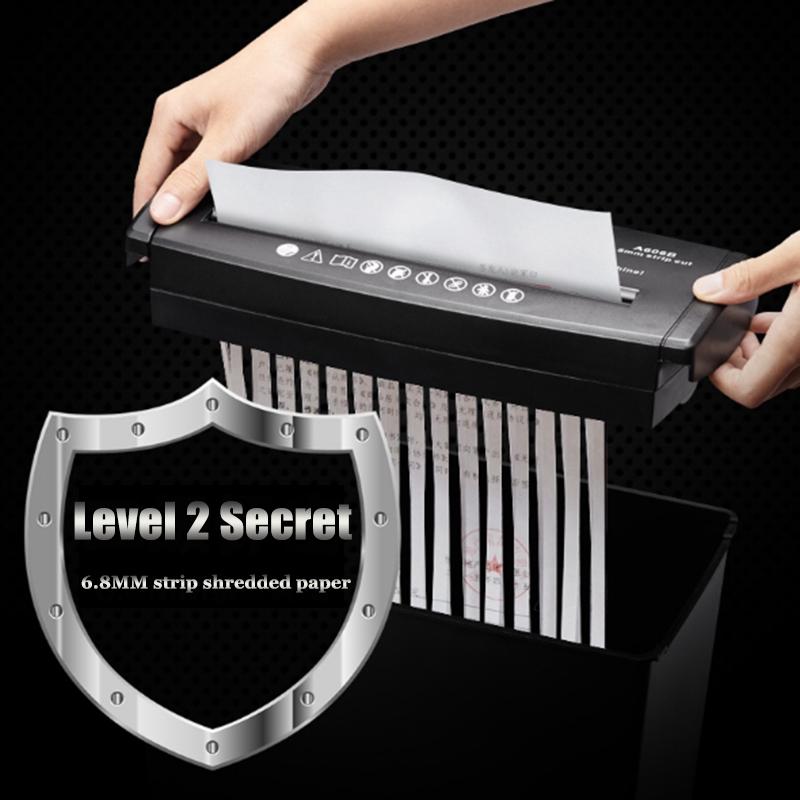 10L 5 Sheet 220V Cross-Cut Paper/Credit Card/Staples Shredder / Basket Home Office