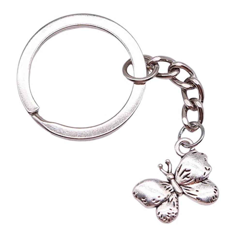 Breloc cu Charm Libelulă și Albină Pandantive Fluture Inel pentru Chei Inel de 28mm