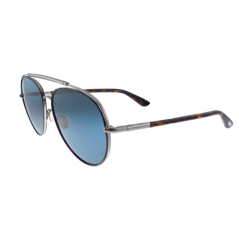 

Солнцезащитные очки-пилоты унисекс Tom Ford Curtis TF 748 54V