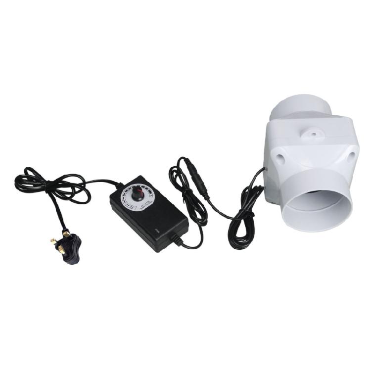 75mm PVC Ventilator Pijpleiding Afzuigventilator Inbouw Luchtblazers voor Keuken Badkamer Fabriek