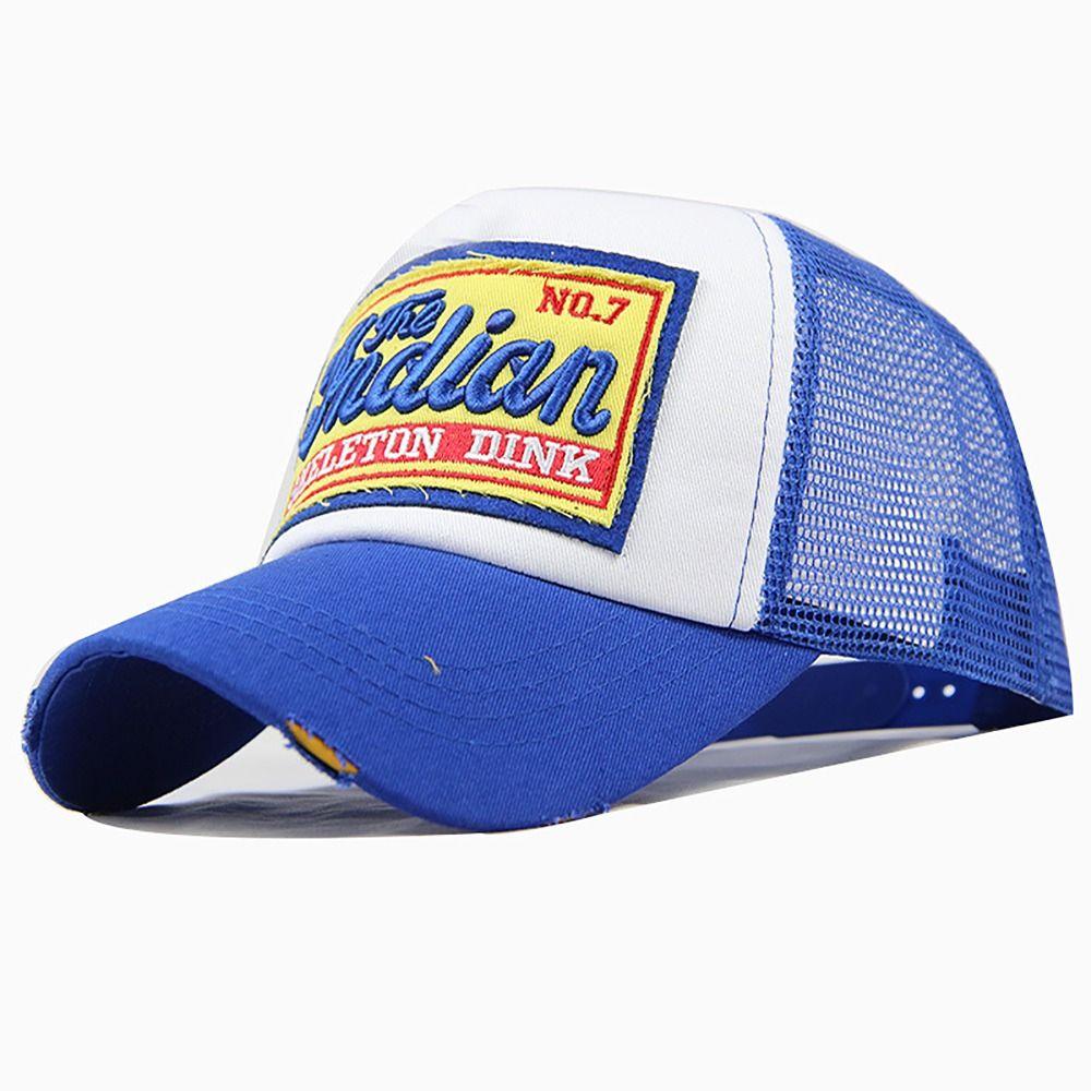 Breathable Snapback Cap Letters Embroidery Sun Protection Caps Casual Mesh Baseball Hat  Outdoor