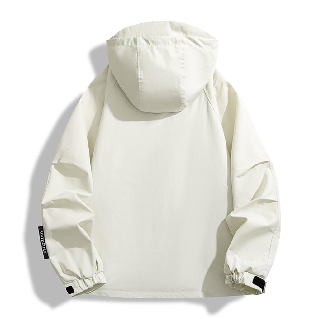 Women's Solid Color Fashionable Hooded Jacket