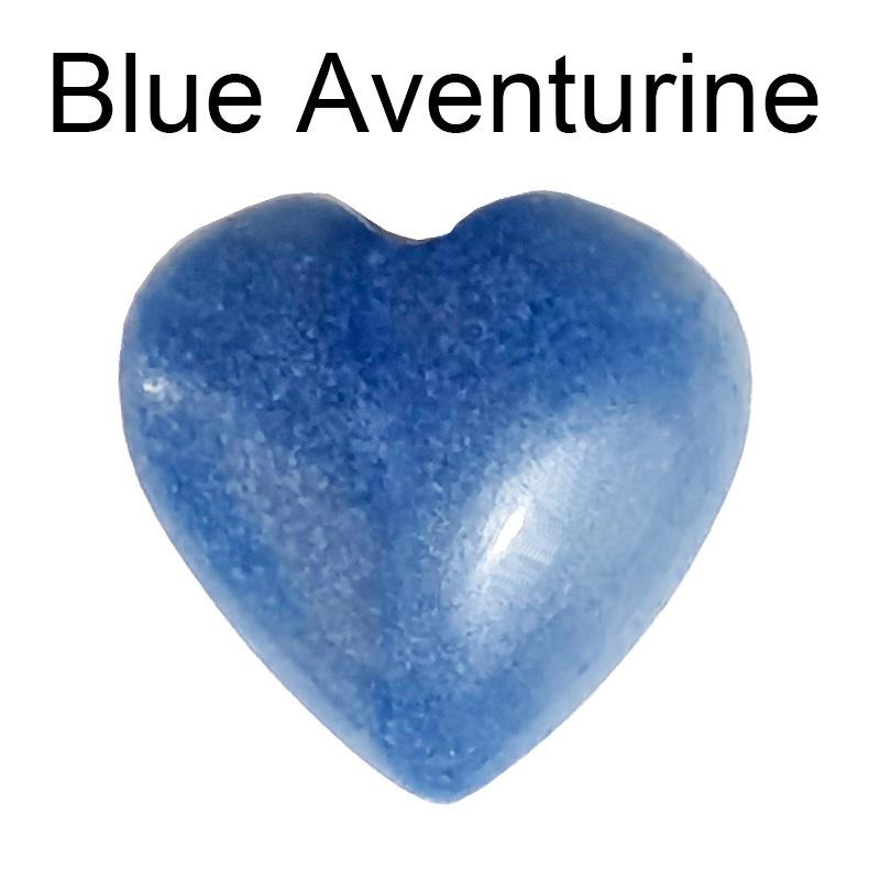 Heart-Shaped Natural Crystal Gemstone Pendant (20mm)