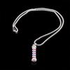 New Retro Fashion Barbers Rotating Light Barber Shop Necklace Jewelry Pendant Chain