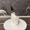 Pumpkin Element Ghost Decor Halloween Witch Hat Figurine, Pen Holder Desktop Storage Organizer Candy Container, Tabletop for Holiday Party Handcrafted
