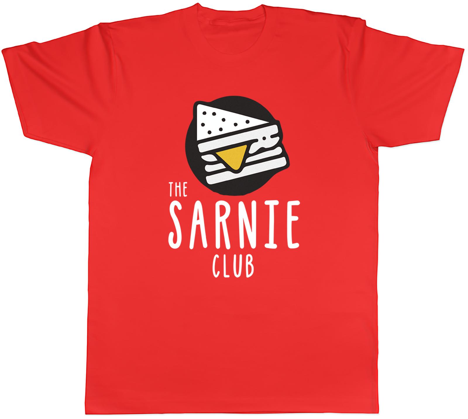 The Sarnie Club Unisexs TShirt Funny Sandwhich Lover Tee Gift S