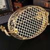 Metal Carrying Basket Iron Art Pastry Tray Light Luxury Fruit Basket  Cake