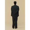 Customellow Gray Loose Fit Wool Falling Back Drape Jacket Cwjaw25991gyx