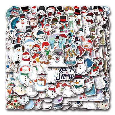 110 Snowman Snowman Graffiti Stickers Decorative Scooter Laptop DIY Cartoon Stickers