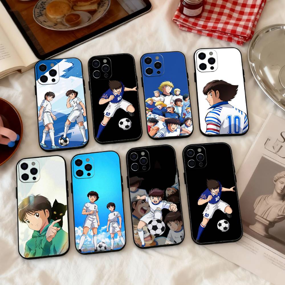 Custodia per Telefono in Silicone Morbido Anime C-captain T-tsubasa Per IPhone 17 16 15 14 13 12 11 X XR Plus Pro Max Plus
