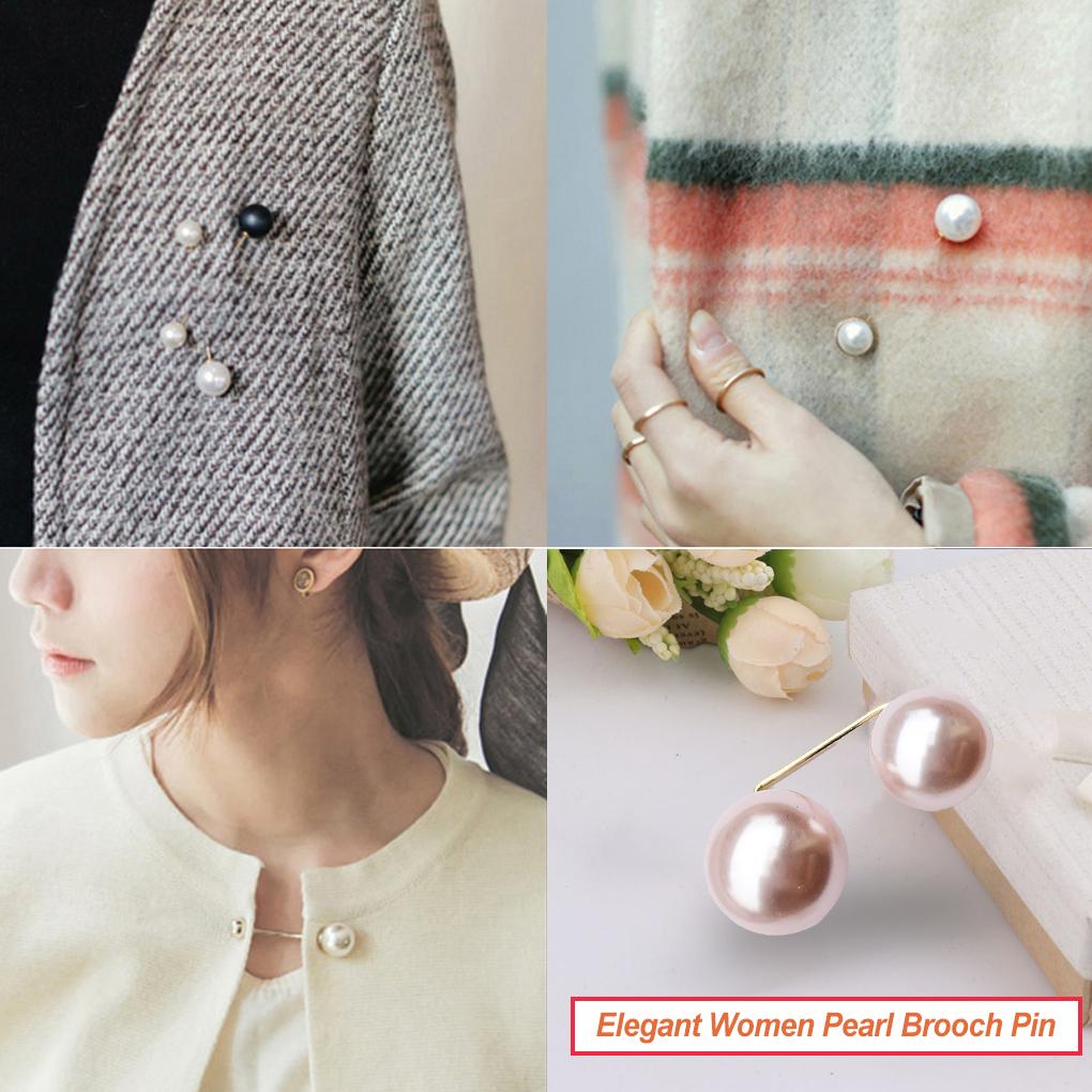Kleid Brosche Anstecknadel Schlichter Stil Kleidung Schmücken Requisite Elegant Weiblich Kleidung Schmuck Dekore Perle Pullover Strickjacke Clip