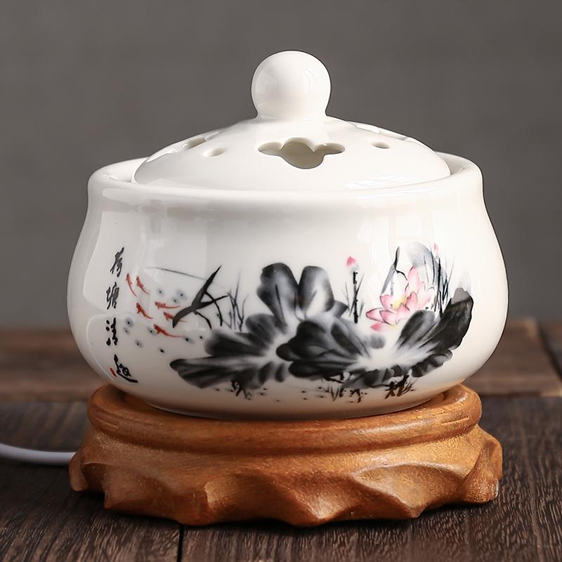 Adjustable Temperature Ceramic Incense Burner & Aroma Diffuser