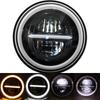 7 Inch Motorcycle Headlight LED Lights Halo DRL Lamp For Royal Enfield Himalayan 400 411 650 350 Cafe Racer 7" Moto Headlight.