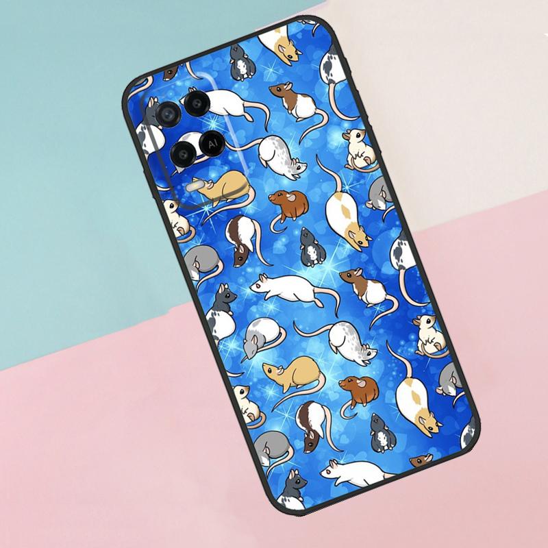 Mouse Rat For Oppo A18 A38 A78 A98 A96 A58 A17 A77 A80 A40 A60 A16 A76 A74 A94 A54 A15 A57S Phone Case