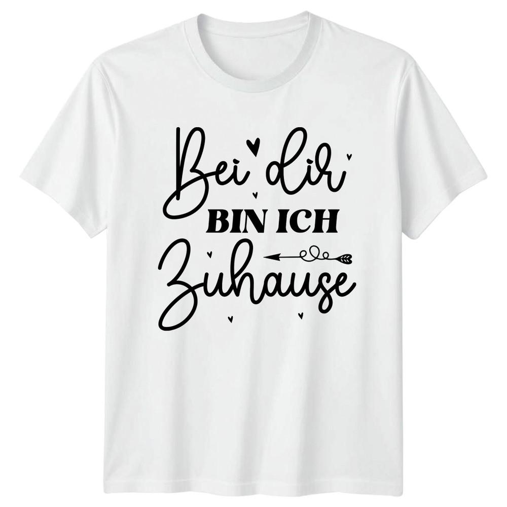 Bei Dir Bin Ich Zuhause TShirt GerUnisex Love Anniversary Gift For Him And Her S