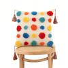 Retro Bohemian Light Luxury Tufted Cushion Pillowcase Sofa Pillow Tassel Pillowcase