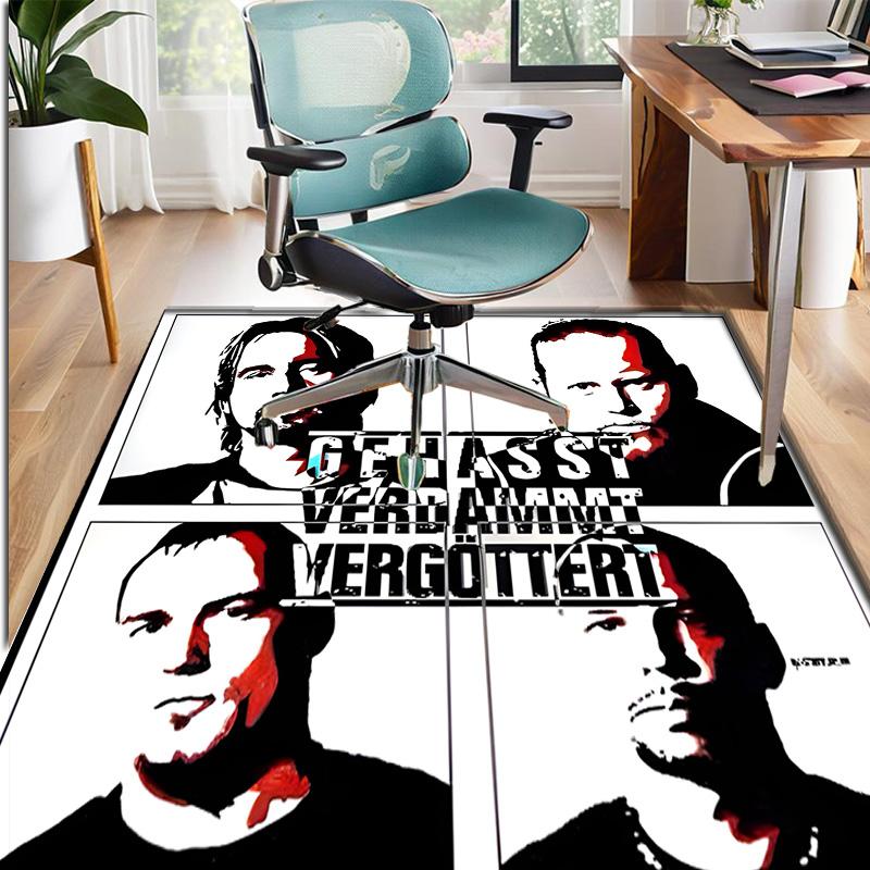 Bohse Onkelz Muster Teppich, Innen-/Außenteppich, für Picknick, Spielzimmer, Schlafzimmer, Büro, Wohnzimmer, Heimdeko Teppich, Geburtstagsgeschenk