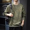 Autumn Suede Crew Neck Sweater Men'S American Trendy Brand Full Of Heavy Loose Long-Sleeved Tops And Coats