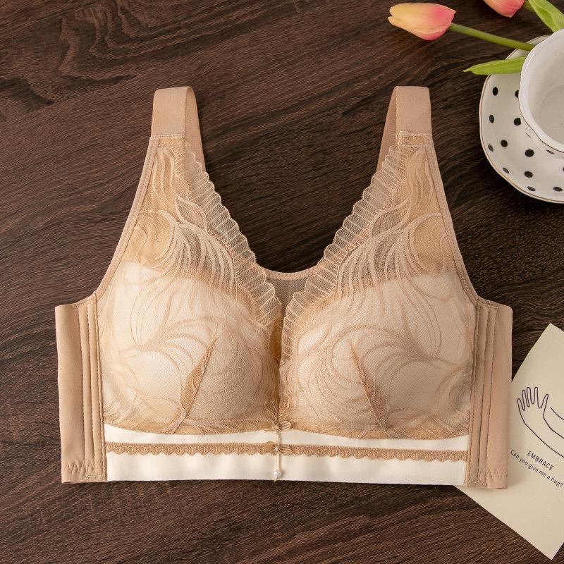 

Новый бюстгальтер большого размера с собранной полной чашкой без косточек, закрывающий пару грудей, для большой груди, тонкий топ, регулируемый тип 36/80CD