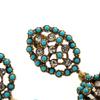 Premium Light Luxury Full Diamond Green Pine Rhinestone Earrings Jewelry Earrings Earrings