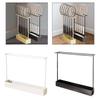Badminton Racket Holder, Tennis Display Stand, Sturdy Metal Storage Organizer with Built-in